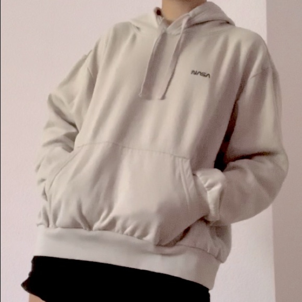 Oversized Hoodie w/An Embroidered NASA